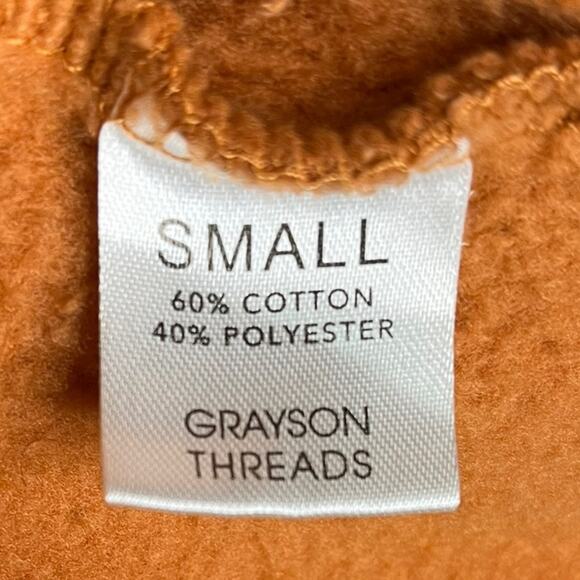 NWOT SMILEY WORLD Spread Kindness Orange Smiley Face‎ Cropped Sweatshirt Size S - Picture 8 of 10